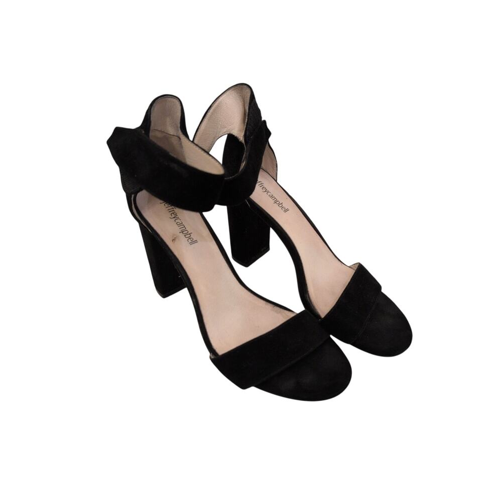 Jeffrey Campbell Lindsay Black Ankle Strap Heel size 8
